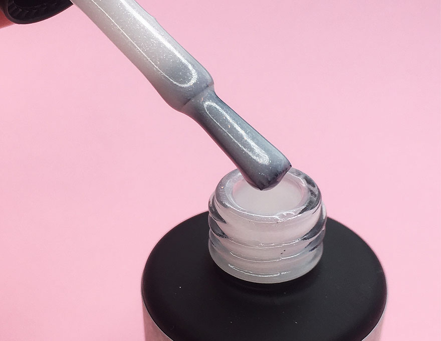 Molekula База для ногтей Base Silky Milk (молочный, микроблеск), 12 мл