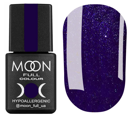 MOON FULL color Gel polish gel-varnish No. 318 (purple with silver shimmer), 8 ml
