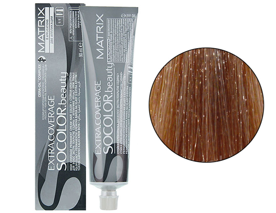 Крем-краска для волос Matrix So Color Extra Coverage 509G (509.3) светлый блондин золотистый, для седых волос, 90 мл