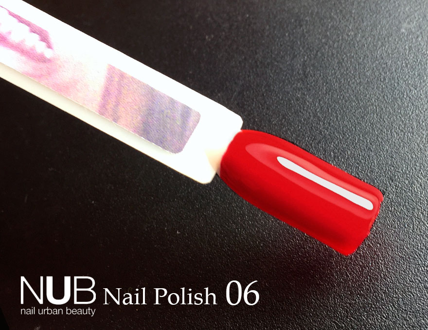 Nail polish NUB 006 Burlesque (red, enamel), 14 ml