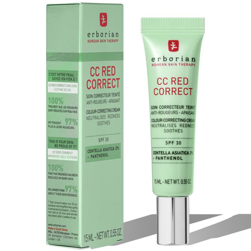 Erborian CC-крем корректирующий для лица Red Correct NEW, 15 мл