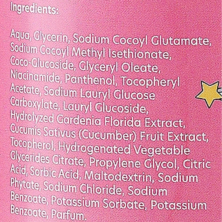 HiSkin Kids Shower and hand foam with raspberry scent "FLOWER", 300 ml