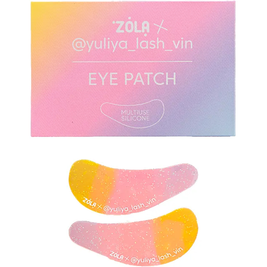 ZOLA x Yuliya Lash Vin Патчи многофункциональные силиконовые Желто-розово-голубой Градиент