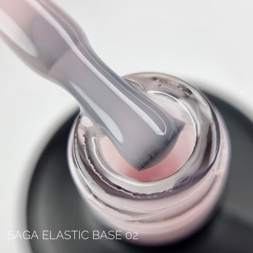 SAGA professional Base Elastic 02 (молочный розовый), 30 мл SAGA professional Base Elastic 02 (молочный розовый), 30 мл