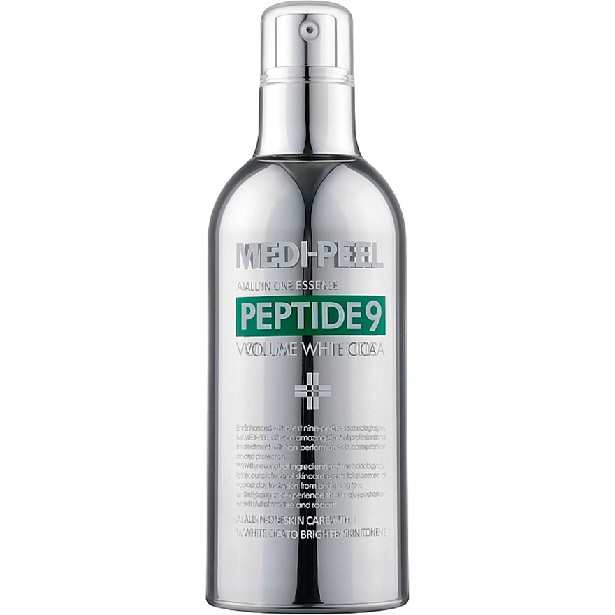 MEDI-PEEL Есенція киснева освітлююча для обличчя з центеллою Peptide 9 Volume All In One White Cica Essence Pro, 100 мл MEDI-PEEL Есенція киснева освітлююча для обличчя з центеллою Peptide 9 Volume All In One White Cica Essence Pro, 100 мл