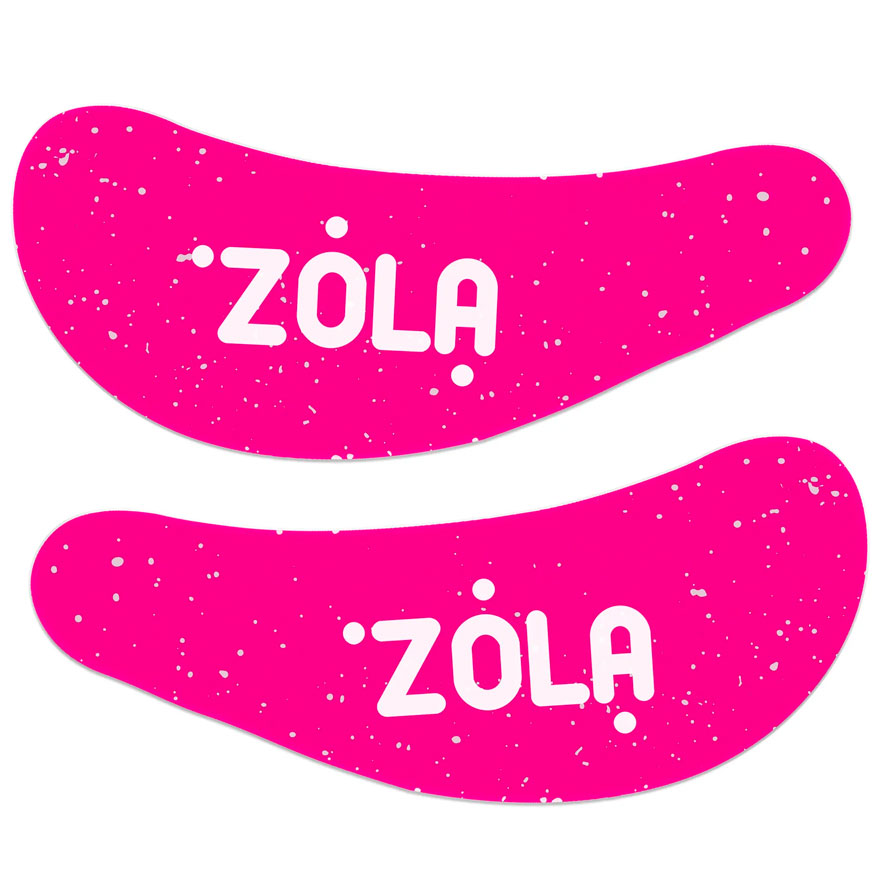 ZOLA Reusable Silicone Eye Patches - raspberry, 1 pair