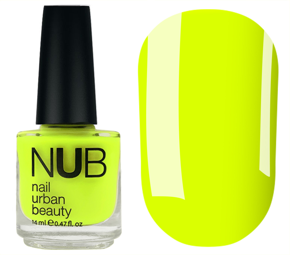 Nail polish NUB 093 (yellow, neon), 14 ml