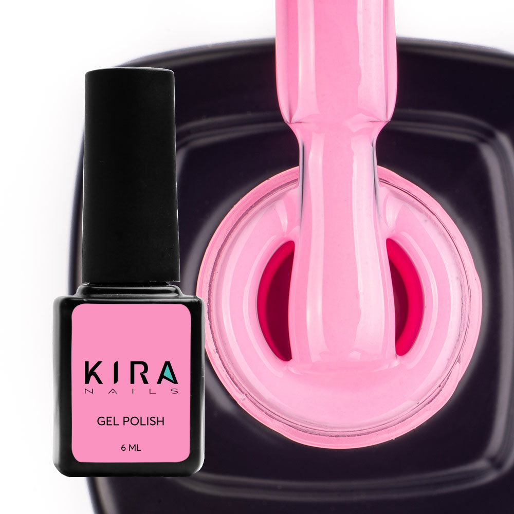 Kira Nails gel varnish No. 017 (pink, enamel), 6 ml