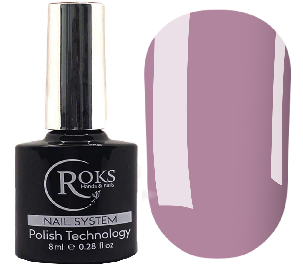 Rubber base French Roks №075 Color Base (пыльно-сиреневый), 8 мл