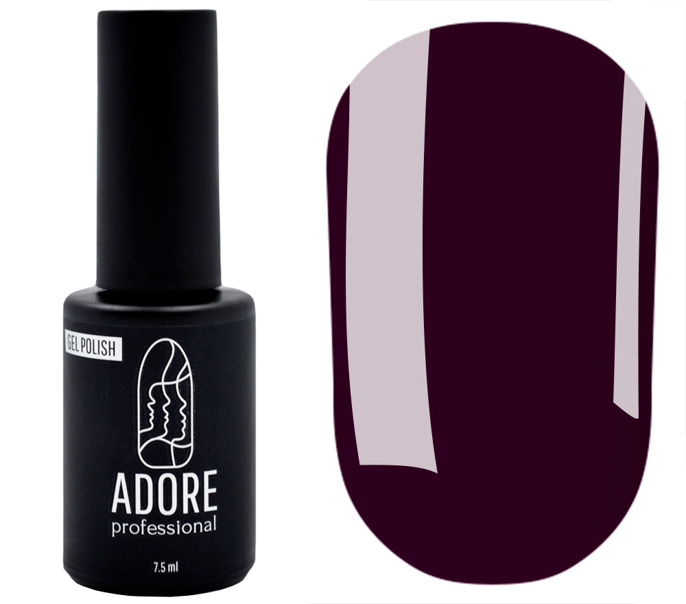 Гель-лак ADORE Professional №214 (баклажановый, эмаль), 8 мл Гель-лак ADORE Professional №214 (баклажановый, эмаль), 8 мл