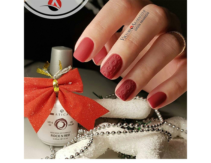 Atica Rock n Red GPM72 gel-varnish (ripe cherry, enamel), 7.5 ml