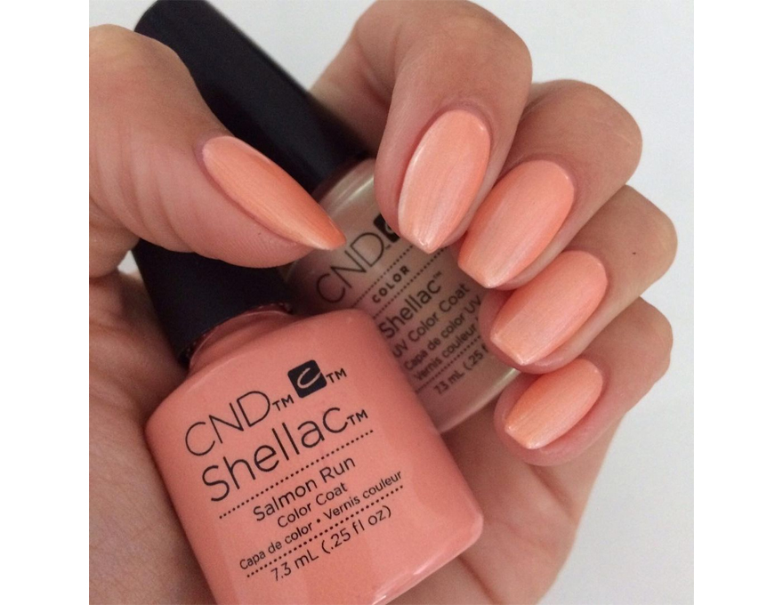 CND Shellac Salmon Run Gel Polish, 7.3 ml