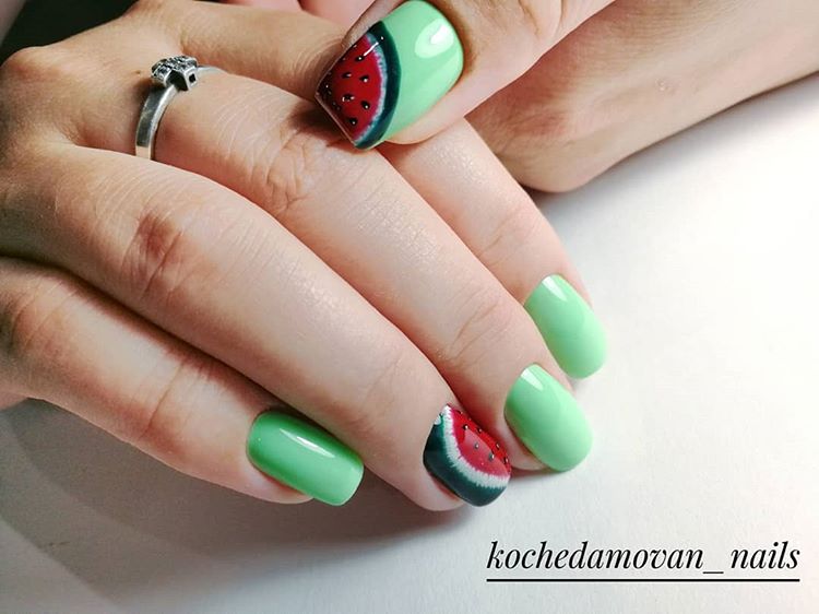 Kira Nails gel varnish No. 077 (light green, enamel), 6 ml