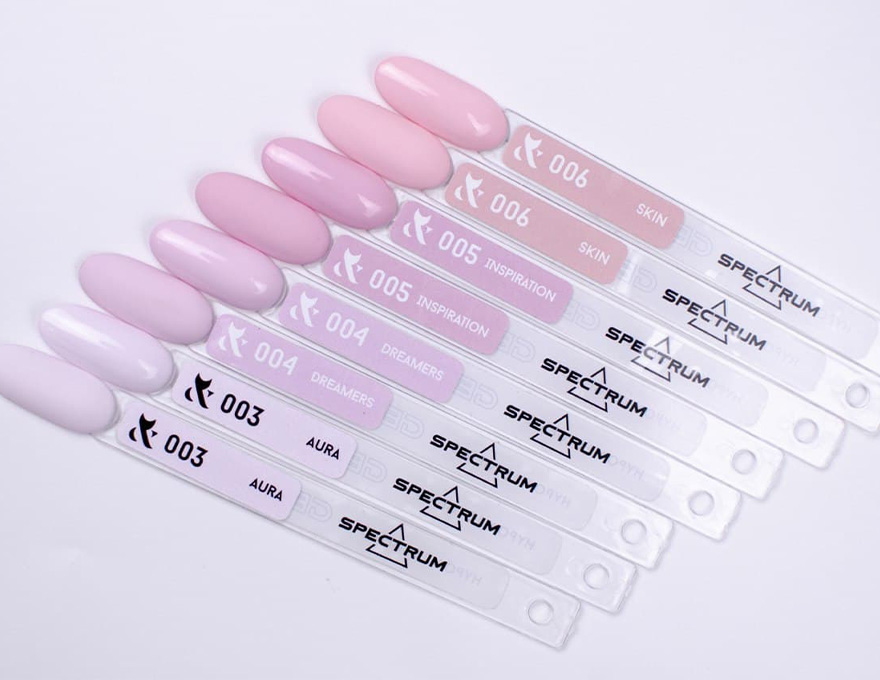 F.O.X Gel Polish Spectrum No. 003 (white-pink, enamel), 7 ml