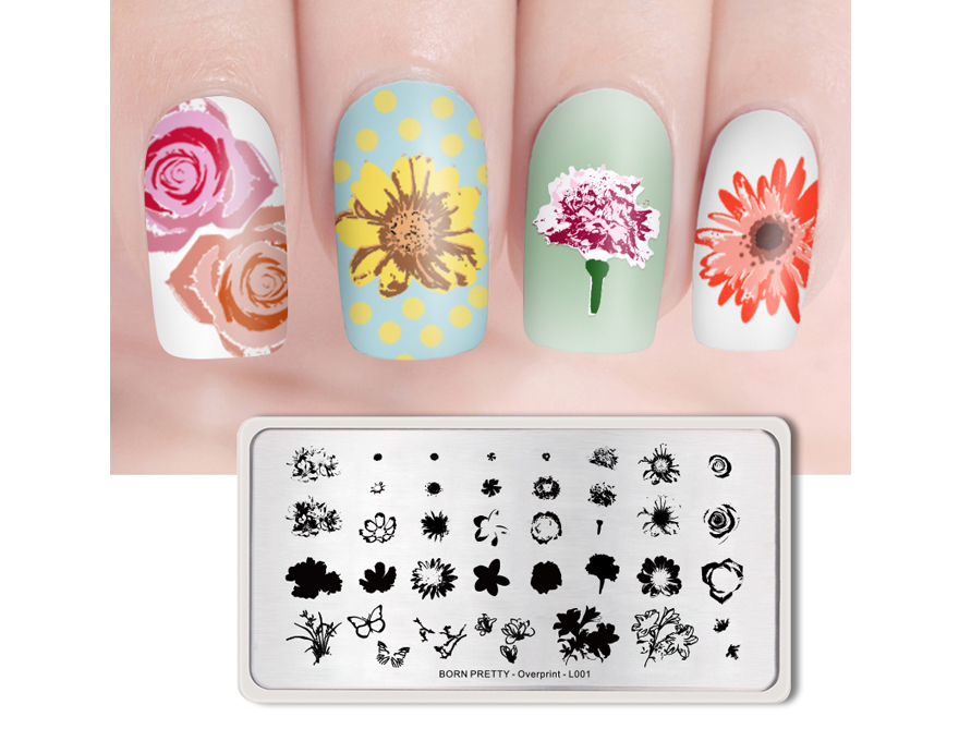 Born Pretty Stamping plate Overprint L001