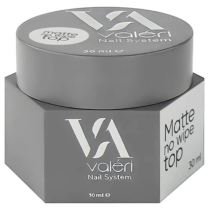Valeri Топ для ногтей Top Matt Non Wipe, 30 мл