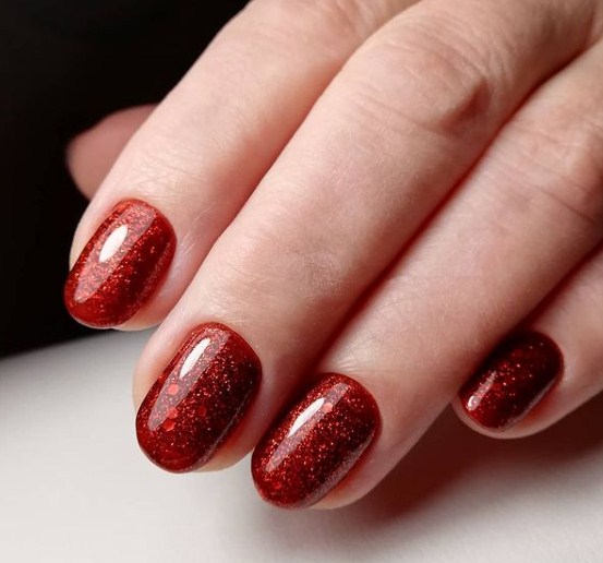 Гель-лак NUB 141 La Scala Night (червоно-бордовий з шимером), 8 мл