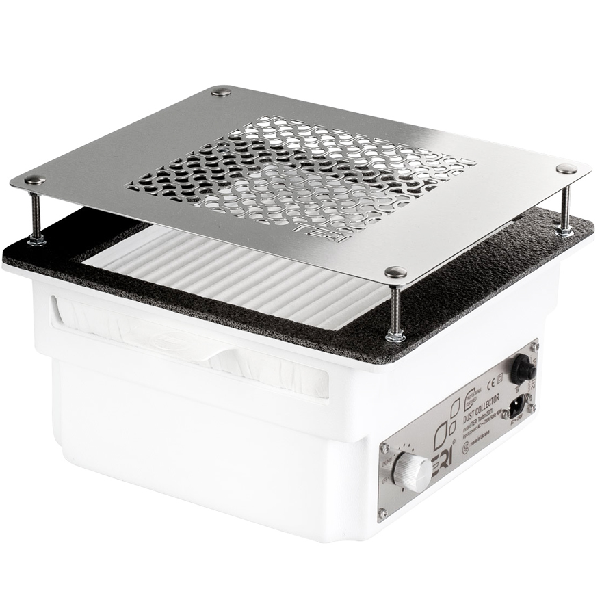 Built-in manicure hood Teri Turbo white (metal grille)