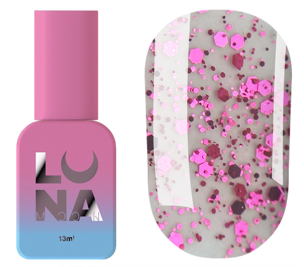 LUNA Top for gel polish Top Pink 13 ml