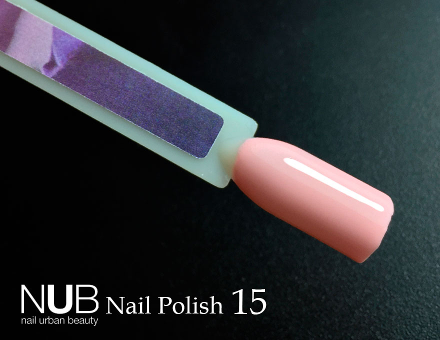 Nail Polish NUB 015 Once in Malibu (light pink, enamel), 14 ml