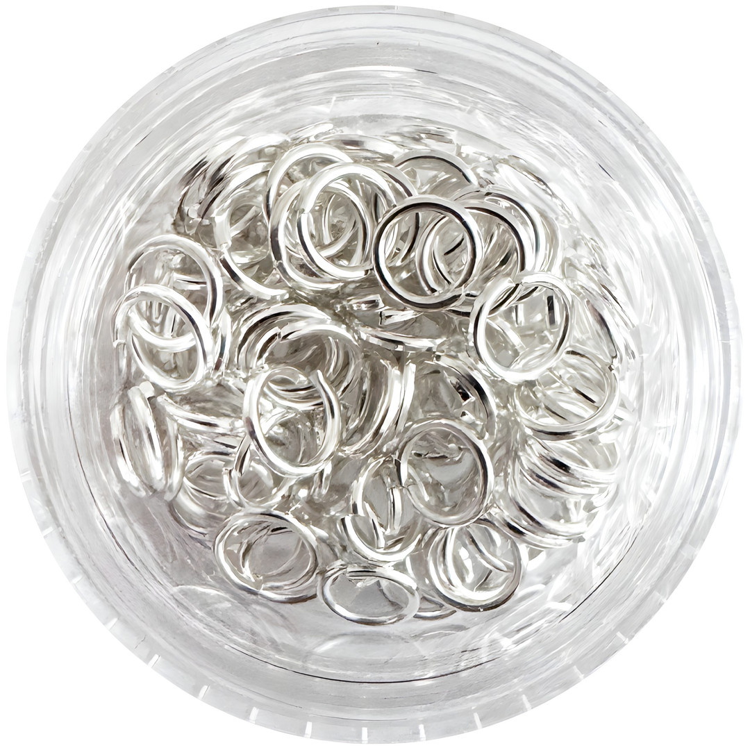 Пирсинг для ногтей White Silver, 5 мм