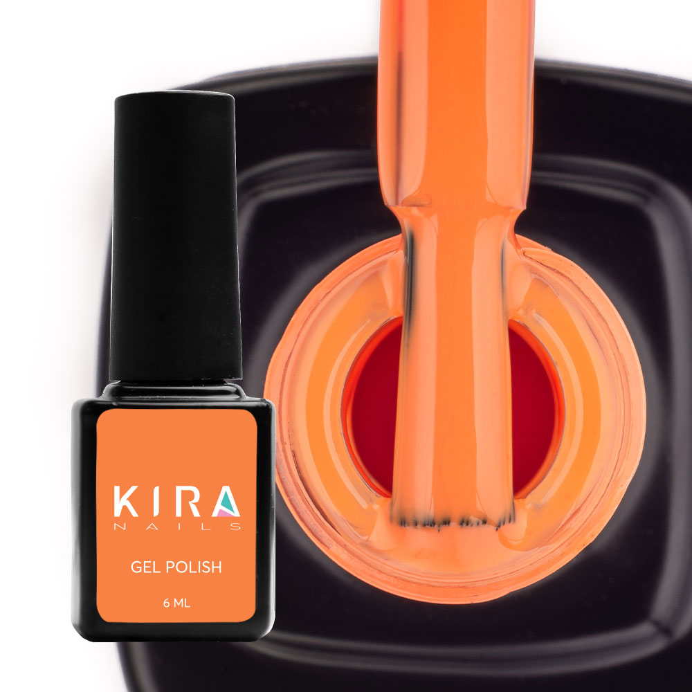 Гель-лак Kira Nails №021 (помаранчевий, емаль), 6 мл