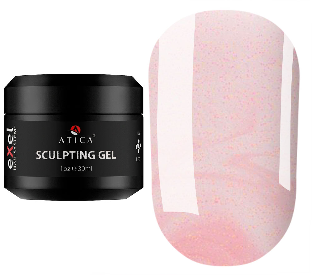 Atica Моделюючий гель Sculpting Gel Opal Pink Pearl Shimmer 18, 30 мл
