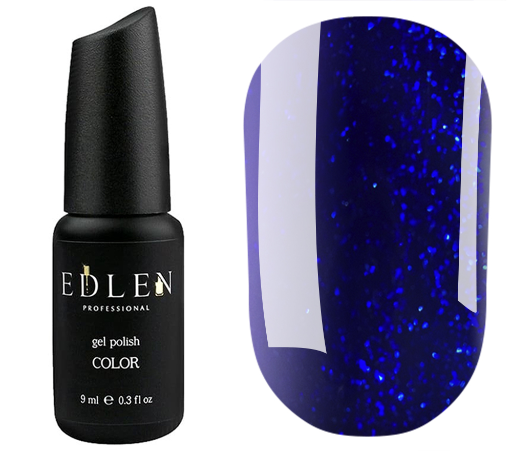 Edlen Gel nail polish 056 (blue with shimmer), 9 ml