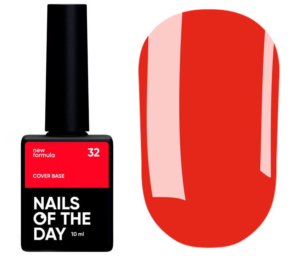 Nails Of The Day Cover base milk No. 05 (milk base with rye shimmer), 10 ml