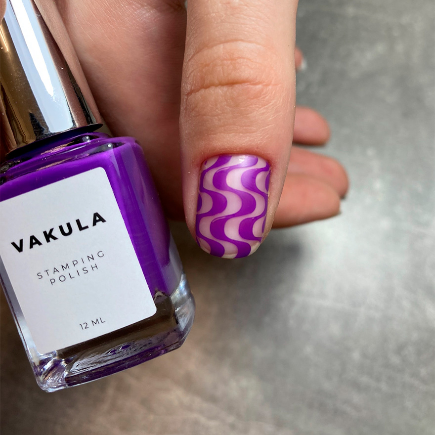 Vakula Nails Varnish for stamping #26 light purple