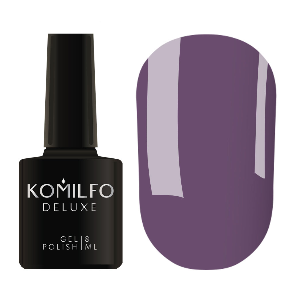 Gel polish Komilfo Deluxe Series D113 (dark, gray-amethyst, enamel), 8 ml.