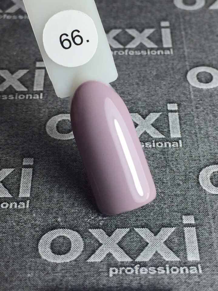 OXXI Гель-лак для ногтей №066 (светлый бежевый, эмаль), 10 мл