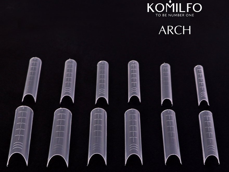 Komilfo Top Nail Forms, Arch - Верхні форми для нарощування, арочні, 120 шт Komilfo Top Nail Forms, Arch - Верхні форми для нарощування, арочні, 120 шт