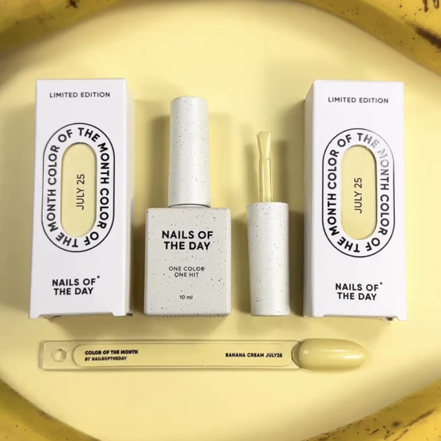 Nails Of The Day Гель-лак Color of the month July 2025 (Banana Cream), 10 мл Nails Of The Day Гель-лак Color of the month July 2025 (Banana Cream), 10 мл