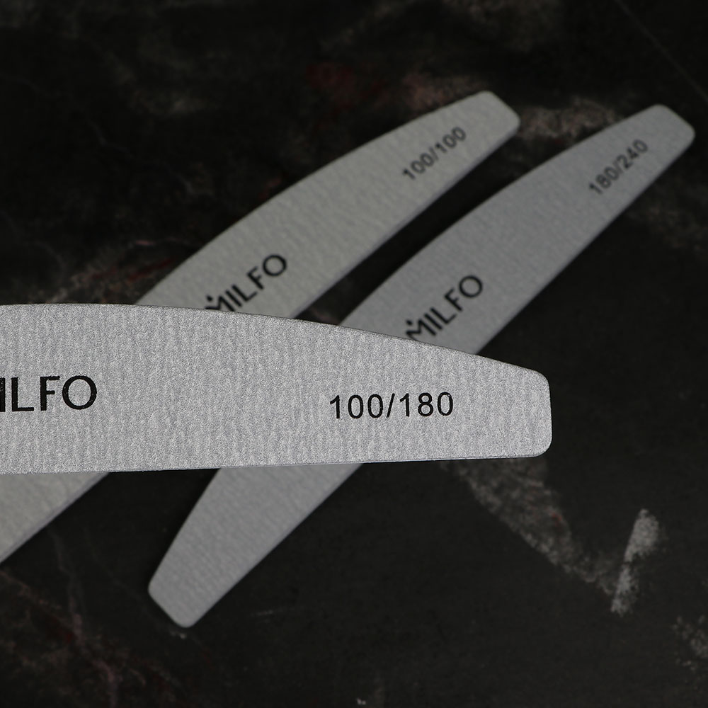 File Komilfo semicircle gray 100/180, 18 cm
