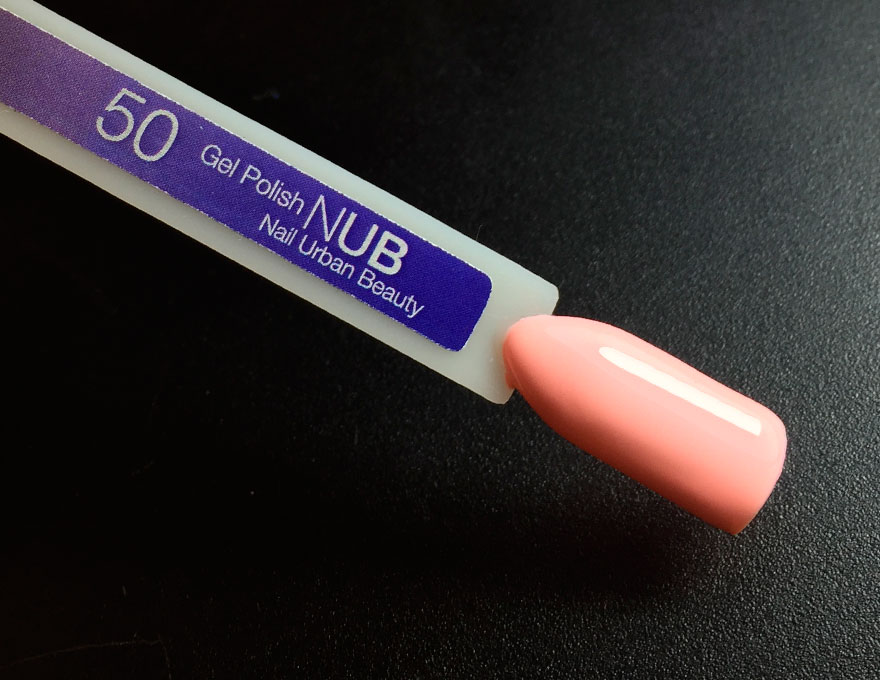 Гель-лак NUB 050 Sunrise on the Beach (персиково-розовый, эмаль), 8 мл