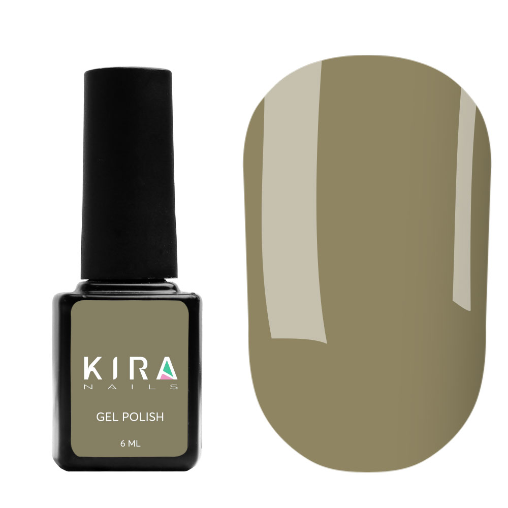 Kira Nails gel varnish No. 146 (olive, enamel), 6 ml