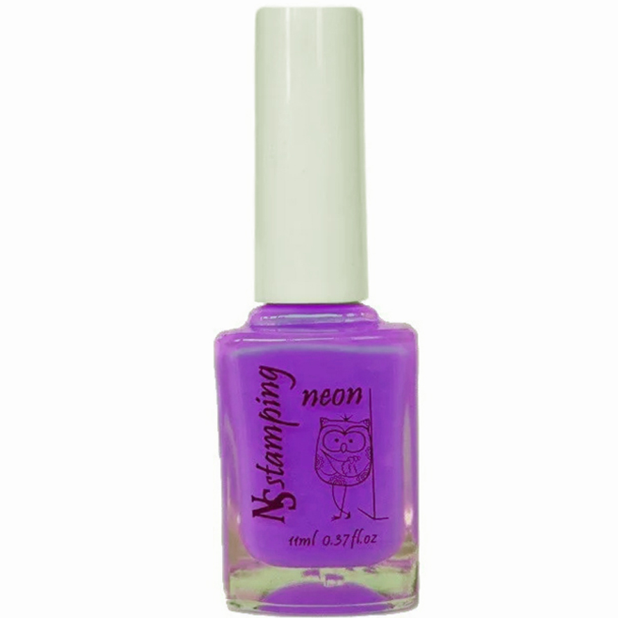 Nail story stamping varnish Neon №09 (purple), 11 ml