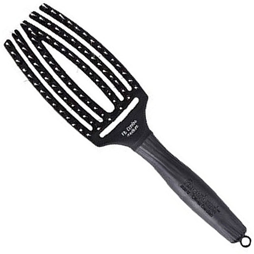 Olivia Garden massage brush with natural bristles Finger Brush Combo Medium