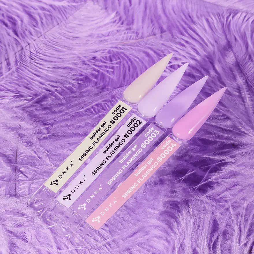 DNKa Гель для ногтей Builder Gel Spring Flamingo #0001, 15 мл