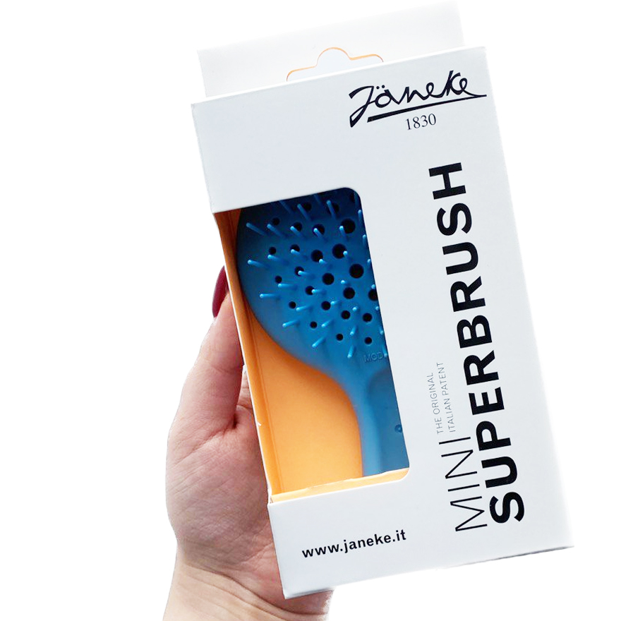 Janeke Mini Superbrush Hairbrush Blue