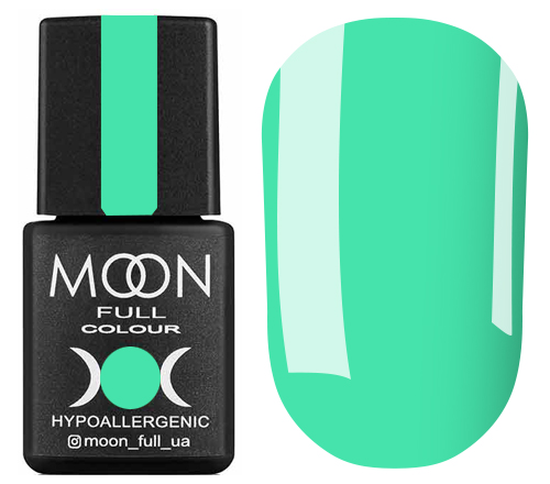 Гель-лак MOON FULL color Gel polish №634 (світлий смарагдовий, емаль)