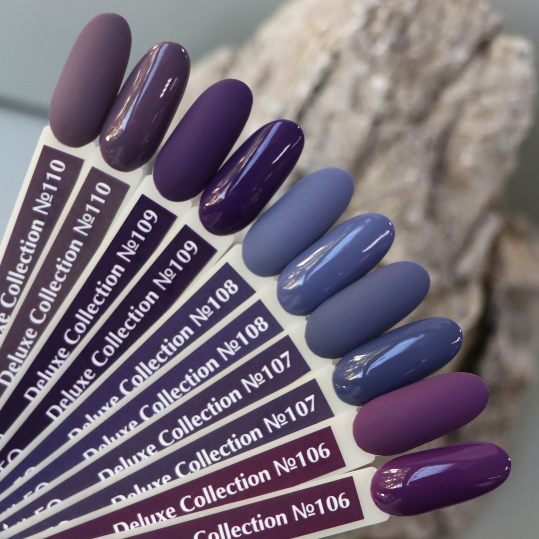Gel varnish Komilfo Deluxe Series No. D107 (gray-blue jeans, enamel), 8 ml