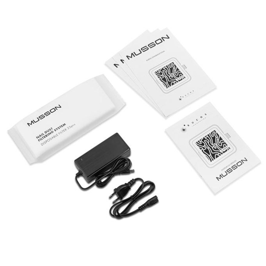 MUSSON Витяжка для манікюру та педикюру X 2 SILVER на 72W (гарантія 24 місяці)