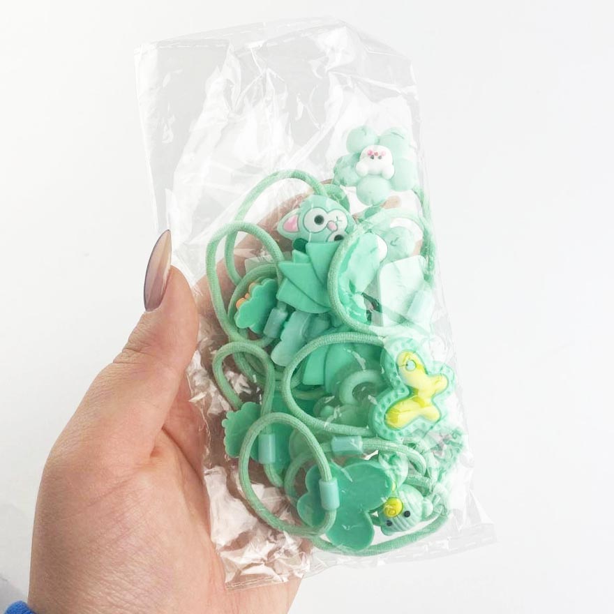 Set of rubber bands green, 16 pcs (6054) Set of rubber bands green, 16 pcs (6054)