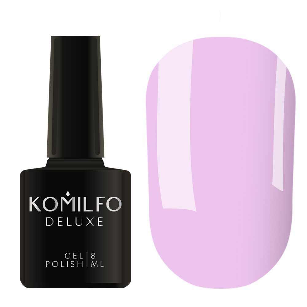 Гель-лак Komilfo Deluxe Series D184 (светлый сиренево-лиловый, эмаль), 8 мл