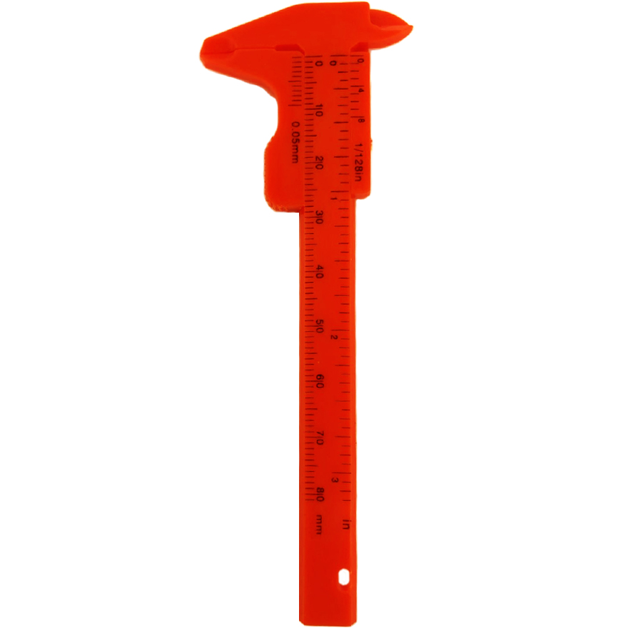 Eyebrow caliper, orange Eyebrow caliper, orange