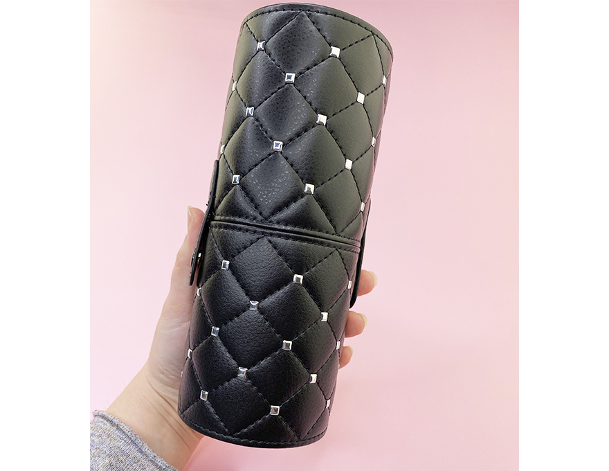 Brush storage tube black, length 20 cm