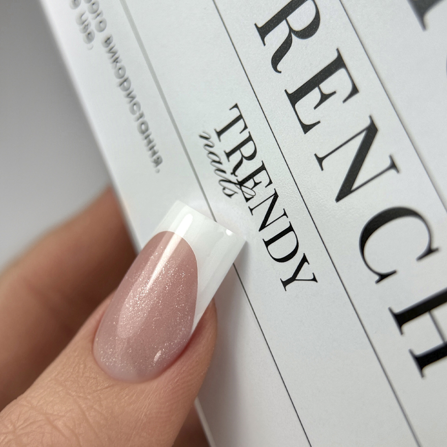 Trendy Nails Багаторазові Верхні форми Upper Plastic Form FRENCH, 150 шт