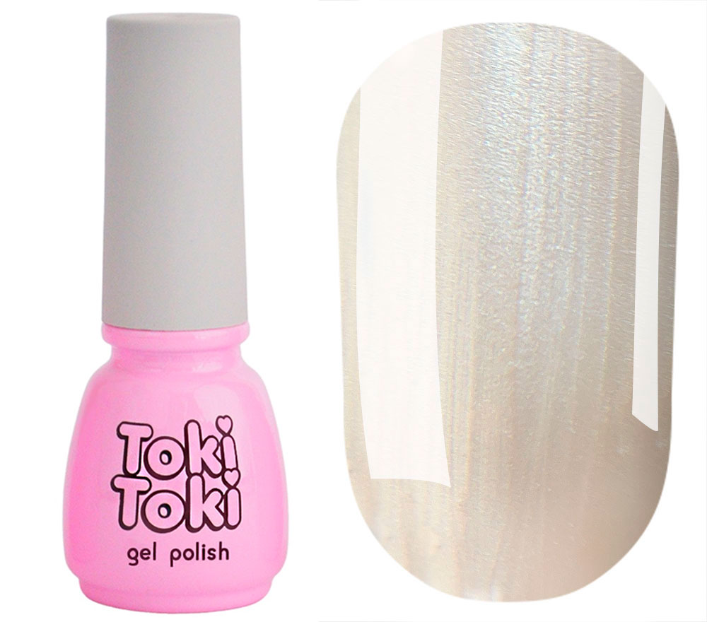 Toki Toki Gel nail polish Shell SH03 (light beige, pearl), 5 ml